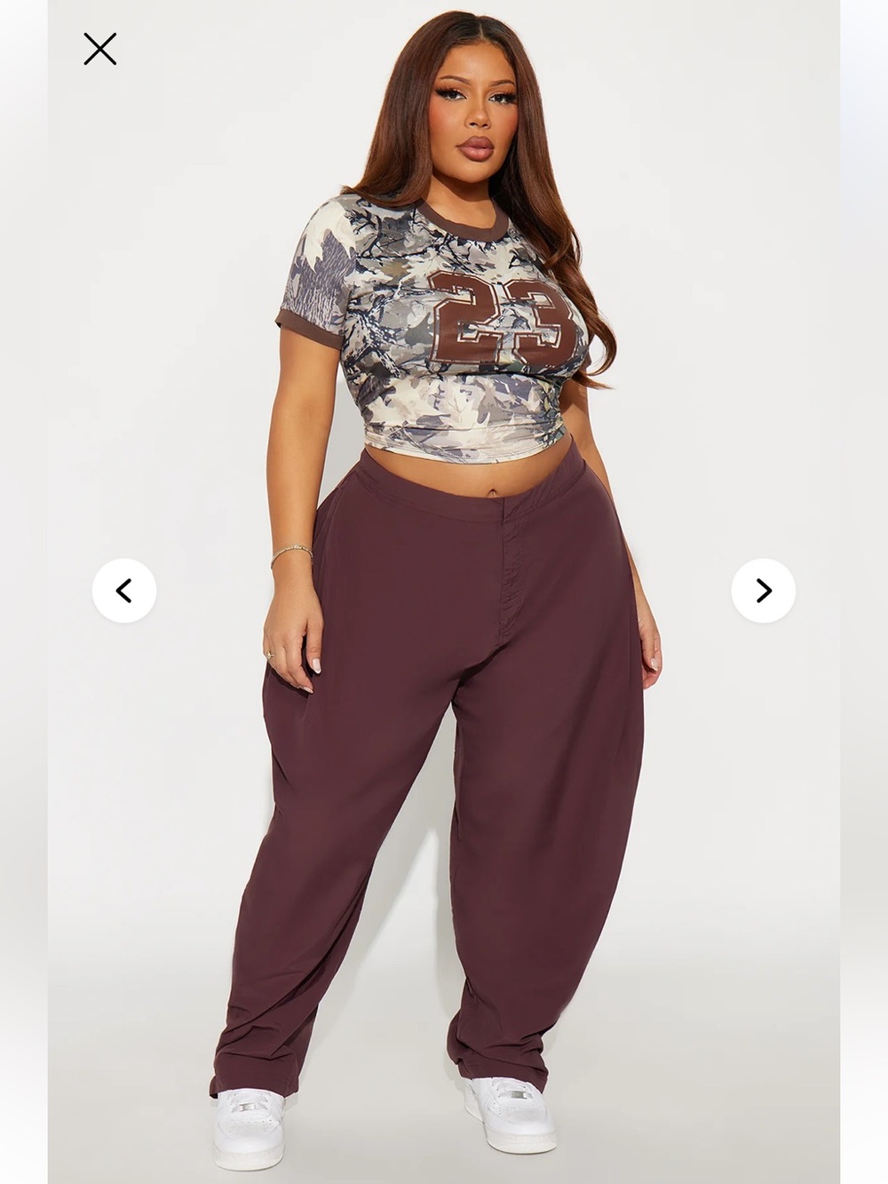 Nylon Windbreaker Pant - Chocolate